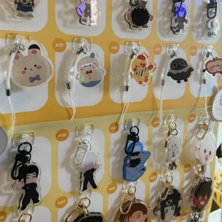 huge spread of the keychains i made!